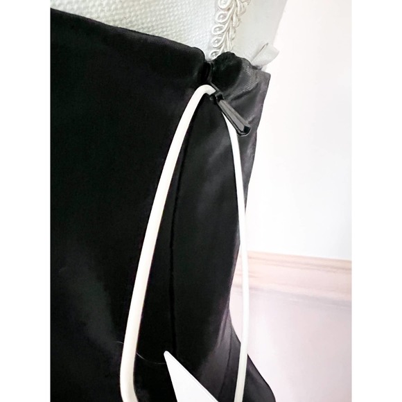 Marchesa Shirred One-Shoulder Bodycon Dress Black Size 2 NWT - Picture 3 of 10